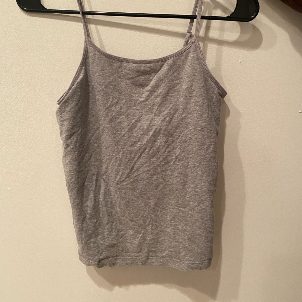 Gray cami with built in bra